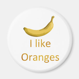 Ich mag Orangen Magnet