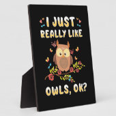 Ich mag Owls einfach so. Fotoplatte (Seite)