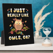 Ich mag Owls einfach so. Fotoplatte (Seite)