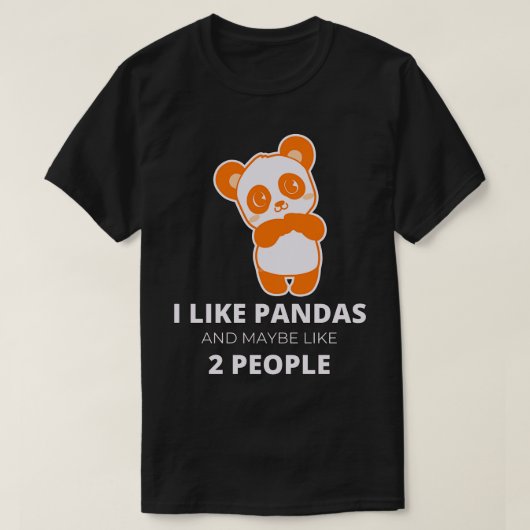 Ich mag Pandas 2 T-Shirt (Design vorne)