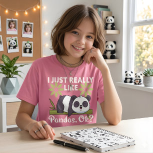 Ich mag Pandas einfach wirklich sehr OK lustiges s T-Shirt