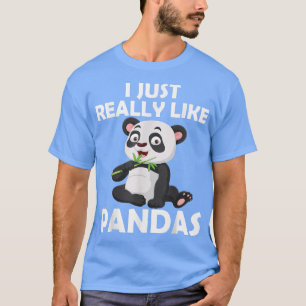 Ich mag Pandas Niedliche Riesen-Panda-Liebhaber T-Shirt
