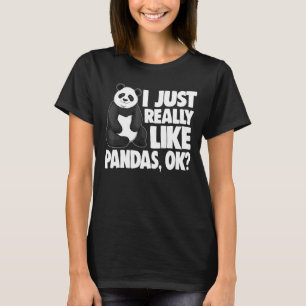 Ich mag Pandas Women Bear Panda Liebe T-Shirt