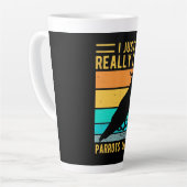 Ich mag Papageien wirklich Milchtasse (Linke Ecke)