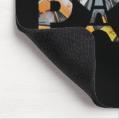 Ich mag Paris mit einem bunten städtischen Hinterg Mousepad (Ecke)