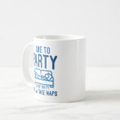 Ich mag Party Kaffeetasse (Vorderseite Links)
