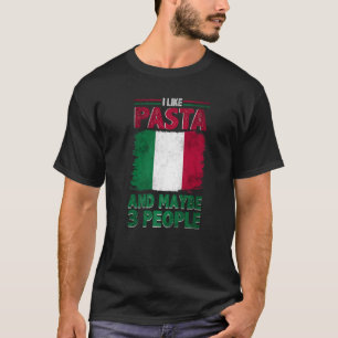 Ich mag Pasta Italien Italienische Kultur Italia F T-Shirt