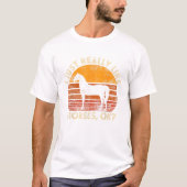 Ich mag Pferd T Shirt Reiten (Vorderseite)