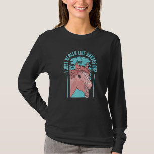Ich mag Pferde gerne Pferdereiten T-Shirt