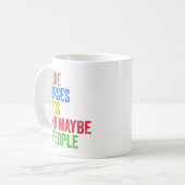 Ich mag Pferde Hunde und vielleicht 3 Leute Kaffeetasse (Vorderseite Links)