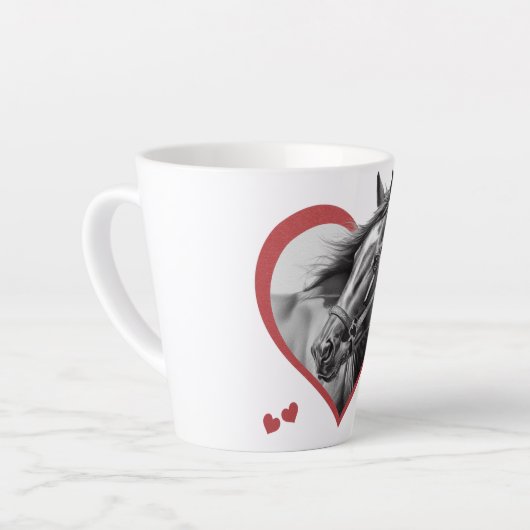 Ich mag Pferde Milchtasse (Linke Ecke)