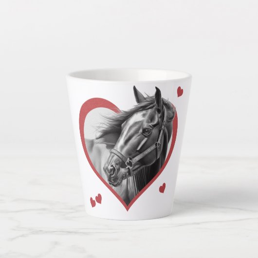 Ich mag Pferde Milchtasse (Vorderseite)