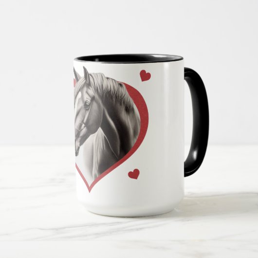 Ich mag Pferde Tasse (VorderseiteRechts)