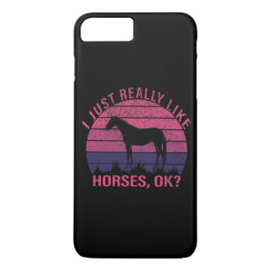 Ich mag Pferde wirklich in Rosa und Lila Case-Mate iPhone Hülle