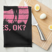 Ich mag Pferde wirklich in Rose Rosa Geschirrtuch (Viertel Falte)