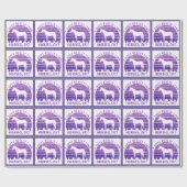 Ich mag Pferde wirklich Lila Geschenkpapier (Flach)