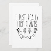 Ich mag Pflanze wirklich gut Dankeskarte (Vorne/Hinten)