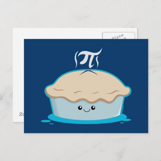 Ich mag Pi Postkarte (Vorne/Hinten)