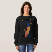 Ich mag Pickleball und Katzen Sweatshirt (Vorne ganz)