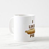 Ich mag Pie Kaffeetasse (Vorderseite Links)