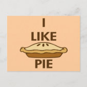Ich mag Pie Postkarte (Vorderseite)