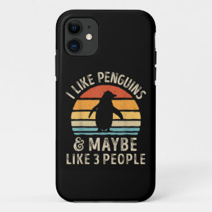 Ich mag Pinguine und vielleicht 3 Leute Funny Ping Case-Mate iPhone Hülle