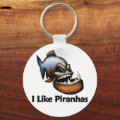 Ich mag Piranhas Schlüsselanhänger (Vorderseite)