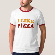 Ich mag Pizza-T - Shirt