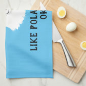 Ich mag Polar Bären wirklich gut. Geschirrtuch (Viertel Falte)