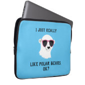 Ich mag Polar Bären wirklich gut. Laptopschutzhülle (Vorne Rechts)