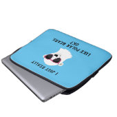 Ich mag Polar Bären wirklich gut. Laptopschutzhülle (Vorne Knopf)