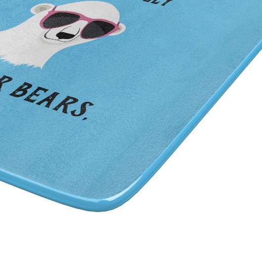 Ich mag Polar Bären wirklich gut. Schneidebrett (Ecke)