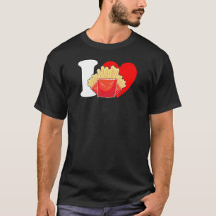 Ich mag Pommes Ich liebe Pommes Fritten Pommes T-Shirt
