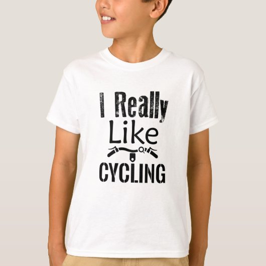 Ich mag Radfahren T-Shirt (Vorderseite)
