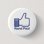 Ich mag Rand-Paul-Daumen oben Button (Vorderseite)