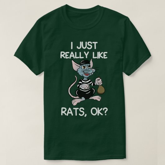 Ich mag Ratten wirklich T-Shirt (Design vorne)