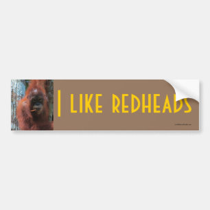 Ich mag Redheads - wild lebende Tiere Autoaufkleber