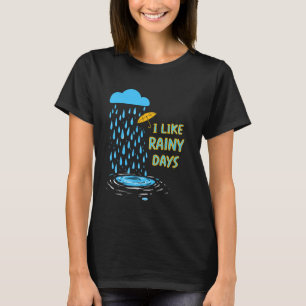 Ich mag Regentage Regenschirm Regenschirm Regensch T-Shirt