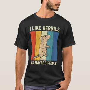 Ich mag Rennmäuse und vielleicht 3 Leute Retro-Ren T-Shirt