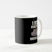Ich mag Rocks Geology Geologist Rock Collect Kaffeetasse (VorderseiteRechts)