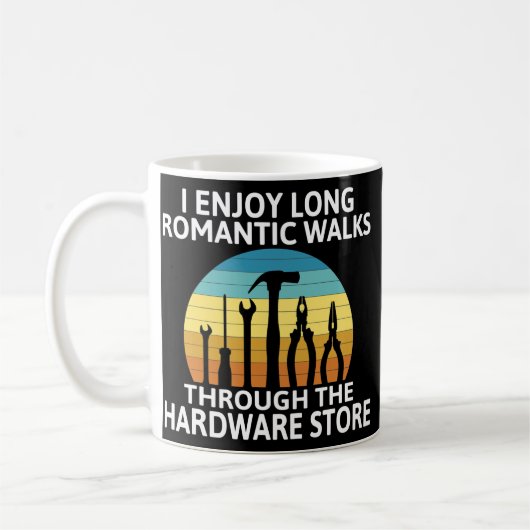 Ich mag romantische Spaziergänge durch den Hardwar Kaffeetasse (Links)