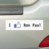 Ich mag Ron Paul Autoaufkleber (Auf Auto)