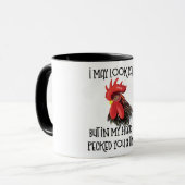 Ich mag ruhig aussehen, aber in meinem Kopf ... dr Tasse (Vorderseite Links)