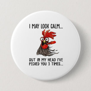 Ich mag ruhig aussehen, aber in meinem Kopf habe i Button