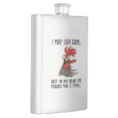 Ich mag ruhig aussehen, aber in meinem Kopf habe i Flachmann (Rechts)