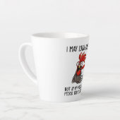 Ich mag ruhig aussehen, aber in meinem Kopf habe i Milchtasse (Linke Ecke)