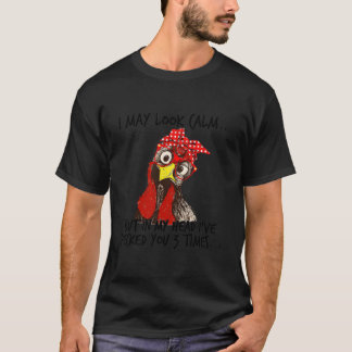 Ich mag ruhig aussehen, aber in meinem Kopf habe i T-Shirt