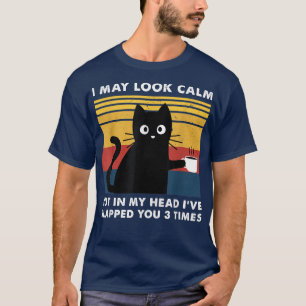 Ich mag ruhig aussehen, aber in meinem Kopf habe i T-Shirt
