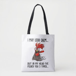 Ich mag ruhig aussehen, aber in meinem Kopf habe i Tasche