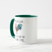 Ich mag ruhig aussehen, aber in meinem Kopf habe i Tasse (Vorderseite Links)